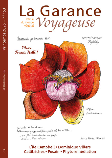 Couverture de La Garance Voyageuse n°153 du printemps 2026